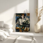 Harlequin with a Guitar 1917 Juan Gris 4 mockup
