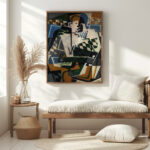 Harlequin with a Guitar 1917 Juan Gris 5 mockup