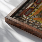 HasliThal im BernerOberland 1917 Adolf Wolfli close up dark wood mockup