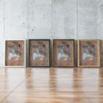 Hat Lady and Little Table. 1932 Paul Klee framed posters mockup