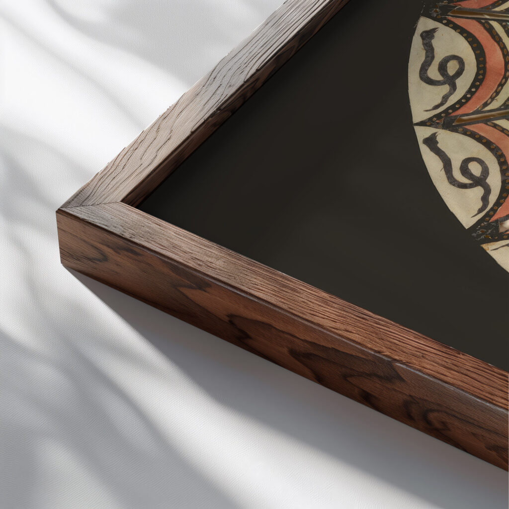 Hat of the Great Mogul ca. 1780 Unknown close up dark wood mockup