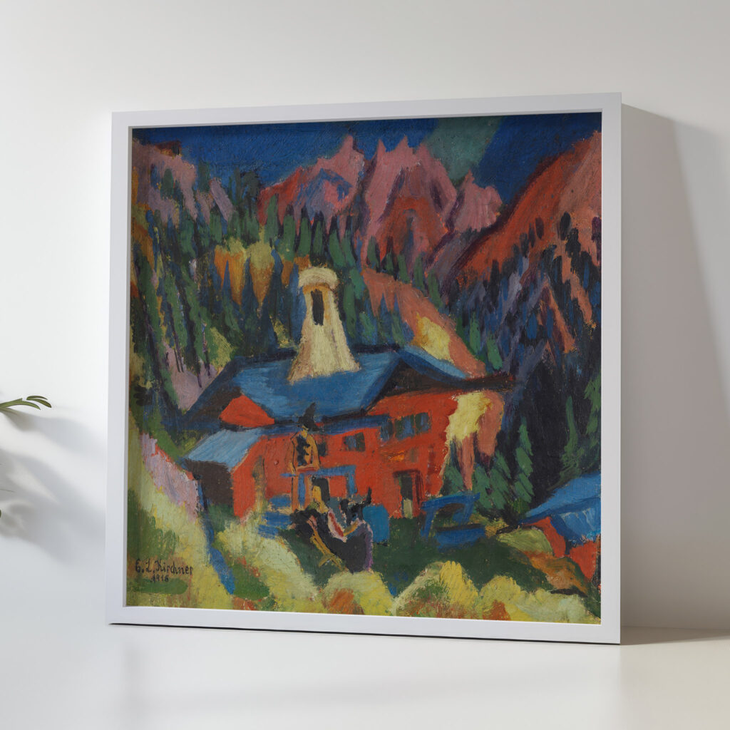 Haus auf der Staffel 1918 Ernst Ludwig Kirchner 5 mockup