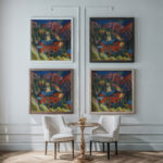Haus auf der Staffel 1918 Ernst Ludwig Kirchner framed posters mockup