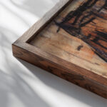 Haus in Soest 1920 Christian Rohlfs close up dark wood mockup