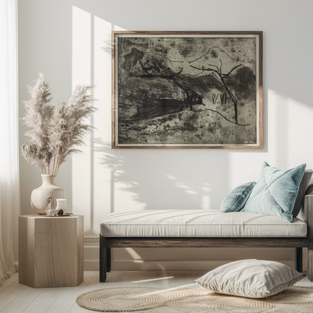 Hauschen unter Baumen im Schnee 1910 1913 Ernst Ludwig Kirchner 5 mockup