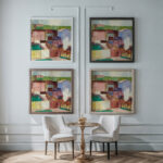Hauser Houses Albert Muller framed posters mockup