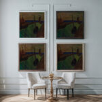 Haven 1916 Gustave De Smet framed posters mockup