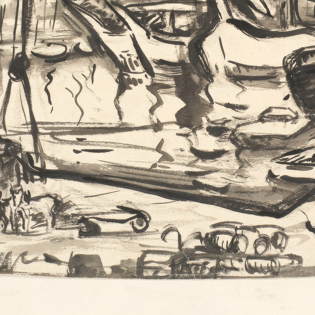 Havnebassinet Kattendick i Antwerpen. 1906 Emile Othon Friesz 8 mockup
