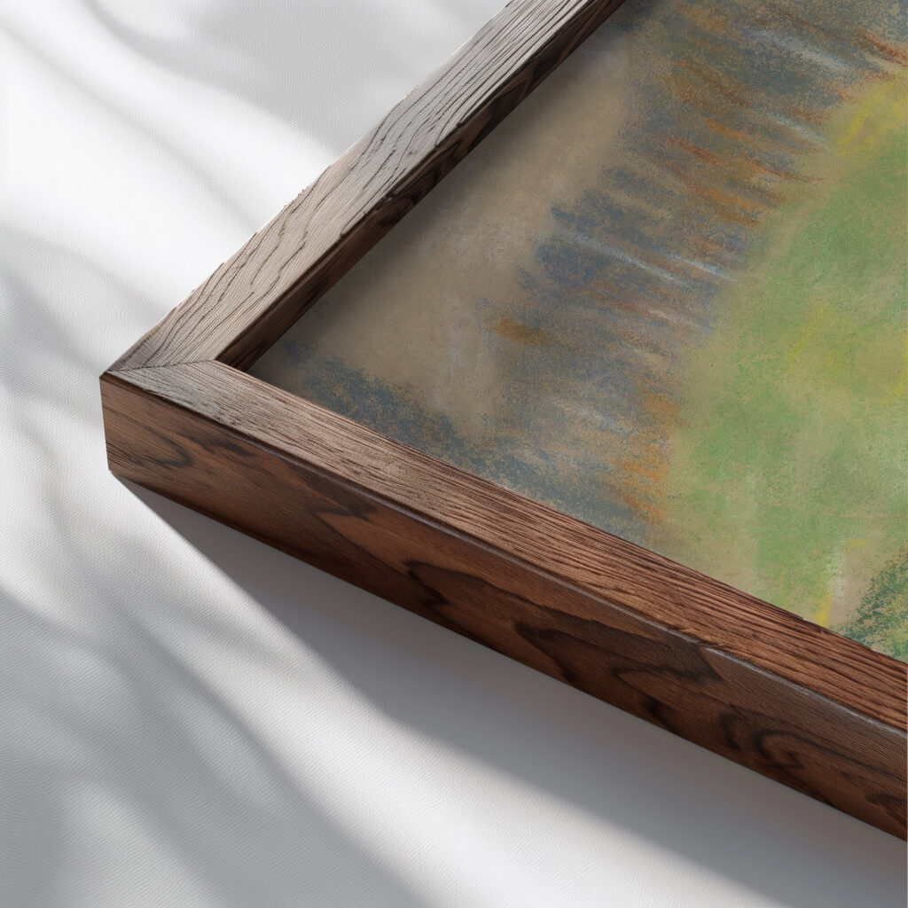 Hay Barn 1940–1944 Arnold Peter Weisz Kubincan close up dark wood mockup