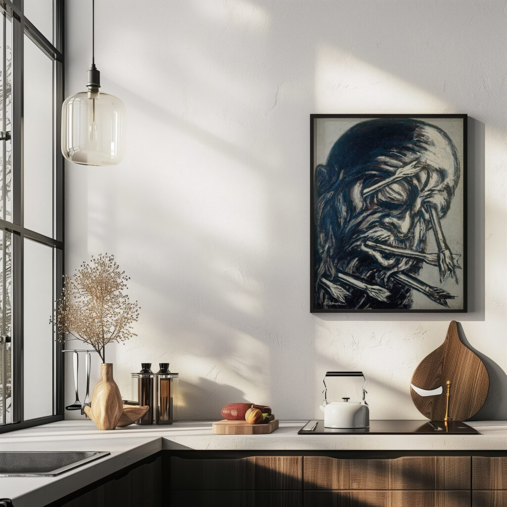 Head Pierced with Arrows from the Los teules series 1947 Jose Clemente Orozco 6 mockup