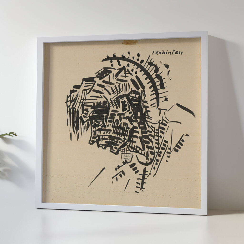 Head Self portrait as P. Kubincan 1930 Arnold Peter Weisz Kubincan 5 mockup