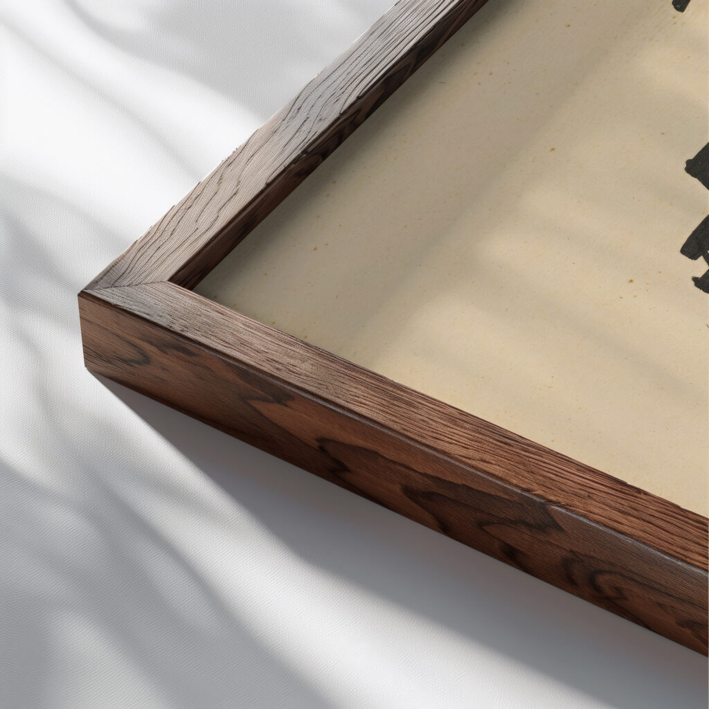 Head Self portrait as P. Kubincan 1930 Arnold Peter Weisz Kubincan close up dark wood mockup