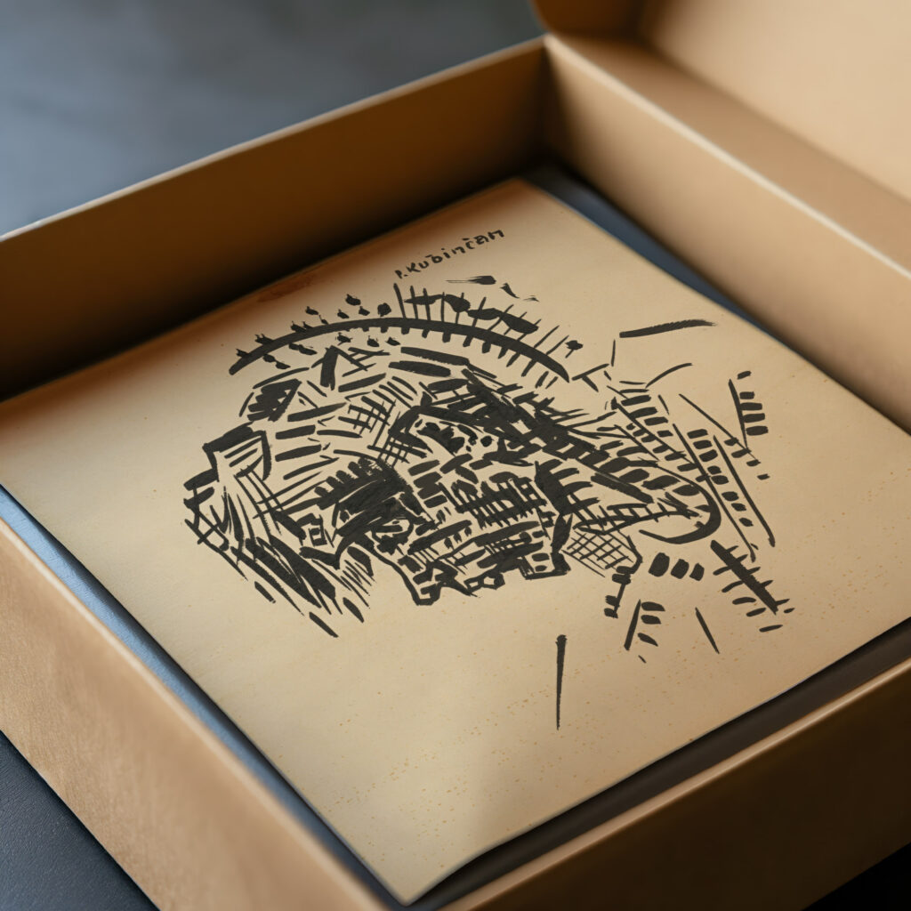 Head Self portrait as P. Kubincan 1930 Arnold Peter Weisz Kubincan video mockup