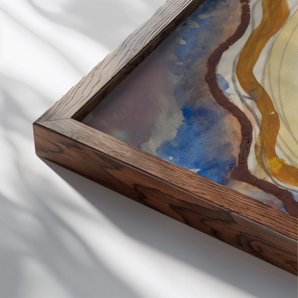 Head before 1921 Gustaw Gwozdecki 2 close up dark wood mockup