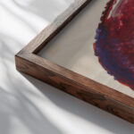 Head before 1921 Gustaw Gwozdecki close up dark wood mockup