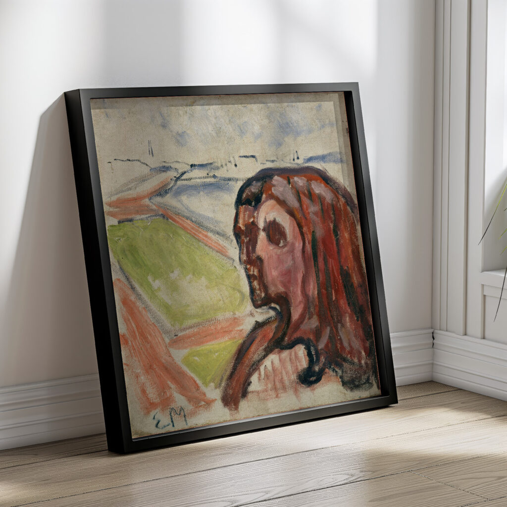 Head by Head in Landscape 1908 Edvard Munch 4 mockup