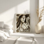 Head of Woman Carl Newman 4 mockup