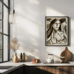 Head of Woman Carl Newman 6 mockup