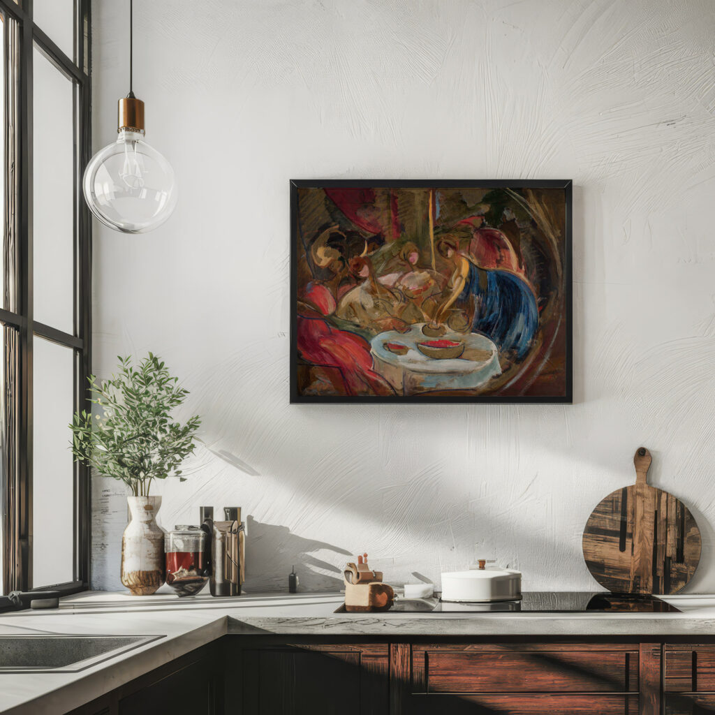 Head of a Jewish woman circa 1920 Leon Chwistek 6 mockup