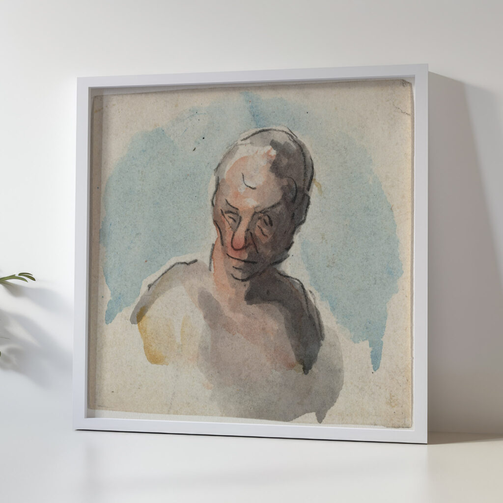 Head of a Man Honore Daumier 5 mockup