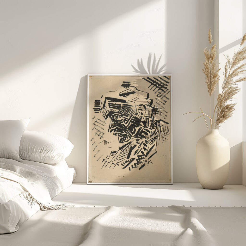 Head of a Man in a Fur Cap 1943–1944 Arnold Peter Weisz Kubincan 4 mockup