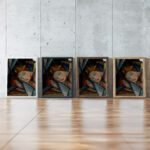 Head of a Woman 1914 1920 Alvar Cawen framed posters mockup