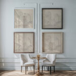 Head with Sign Hand Wheel and Auto Horn 1922 Angelika Hoerle framed posters mockup