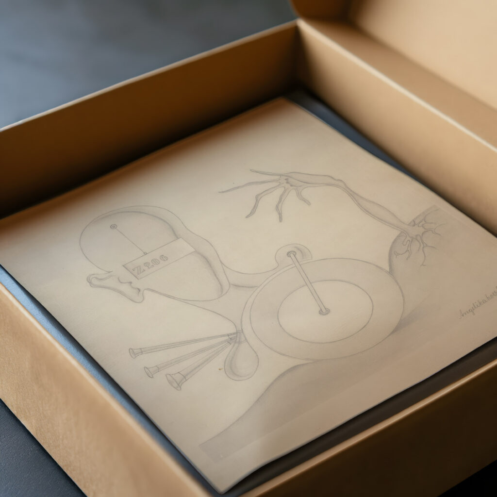 Head with Sign Hand Wheel and Auto Horn 1922 Angelika Hoerle video mockup