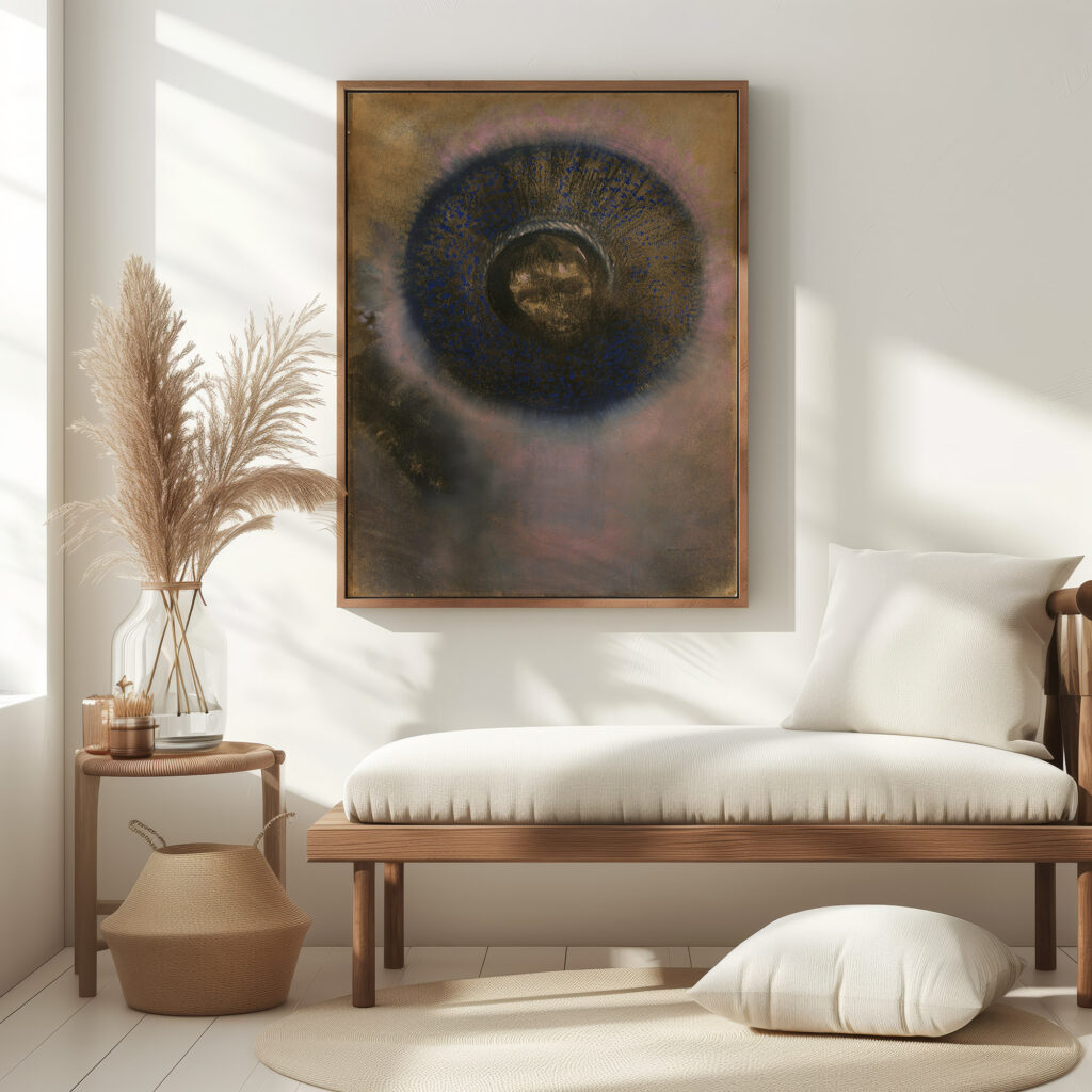 Head within an Aureole about 1894–1895 Odilon Redon 5 mockup