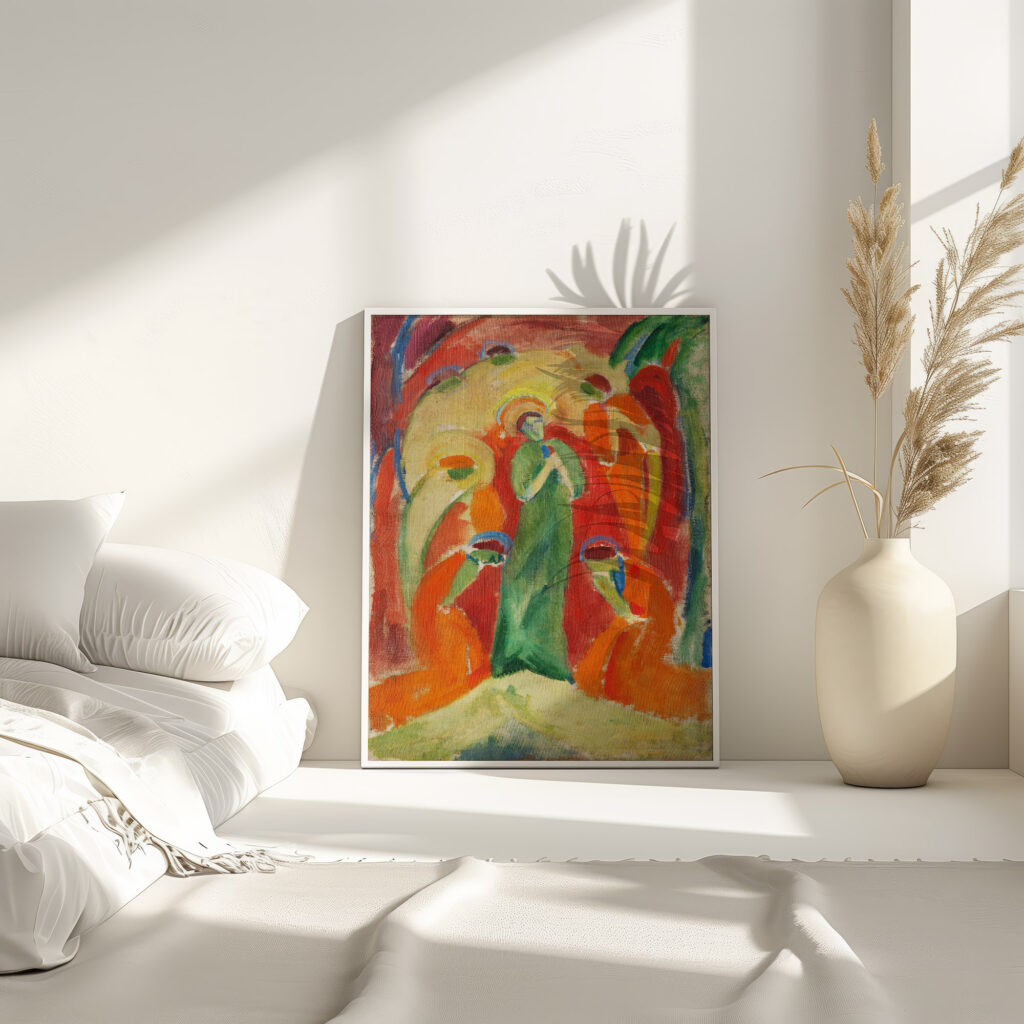 Heilige von Engeln verehrt 1913 Hermann Stenner 4 mockup