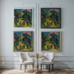 Heimkehrender Heuer 1918 Ernst Ludwig Kirchner framed posters mockup