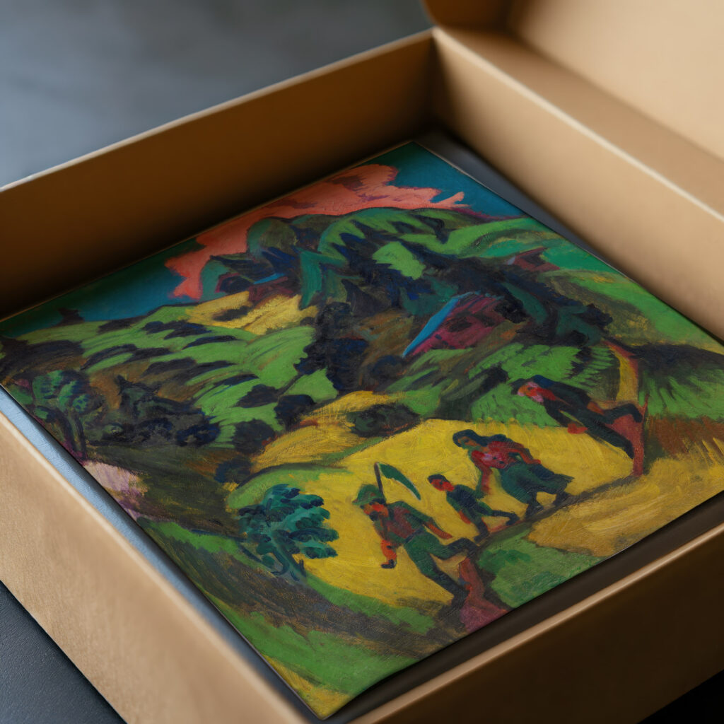 Heimkehrender Heuer 1918 Ernst Ludwig Kirchner video mockup