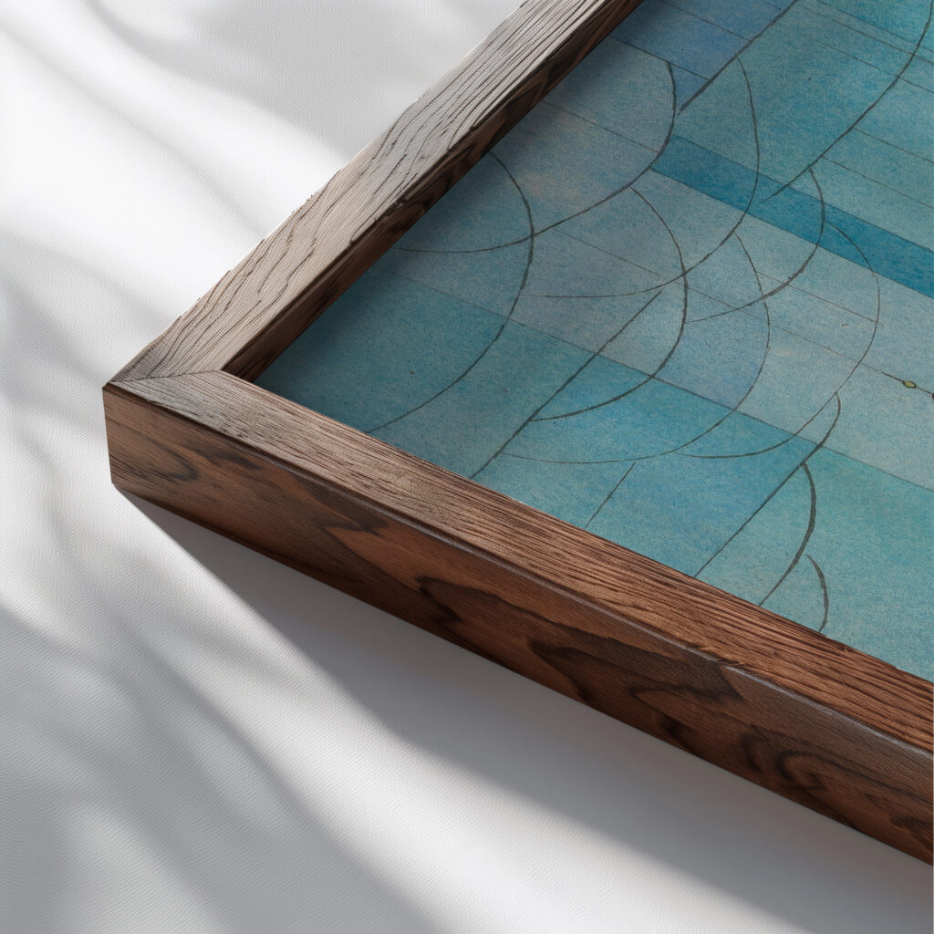 Heimweh 1940 1941 Karl Wiener close up dark wood mockup