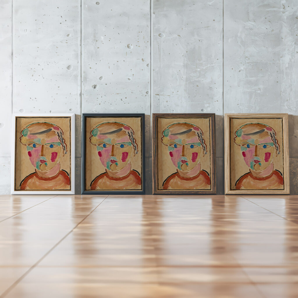 Helle Erscheinung 1916 Alexej von Jawlensky framed posters mockup