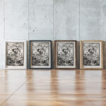 Helling Merapi 1919 Johannes Frederik Engelbert ten Klooster framed posters mockup