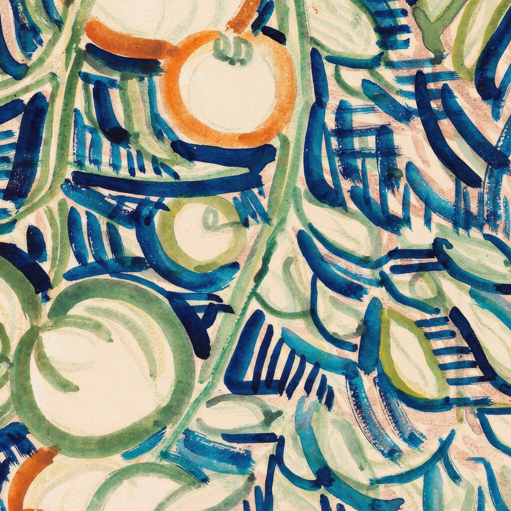 Herabhangender Zweig mit roten und grunen Tomaten 1906 Christian Rohlfs 8 mockup