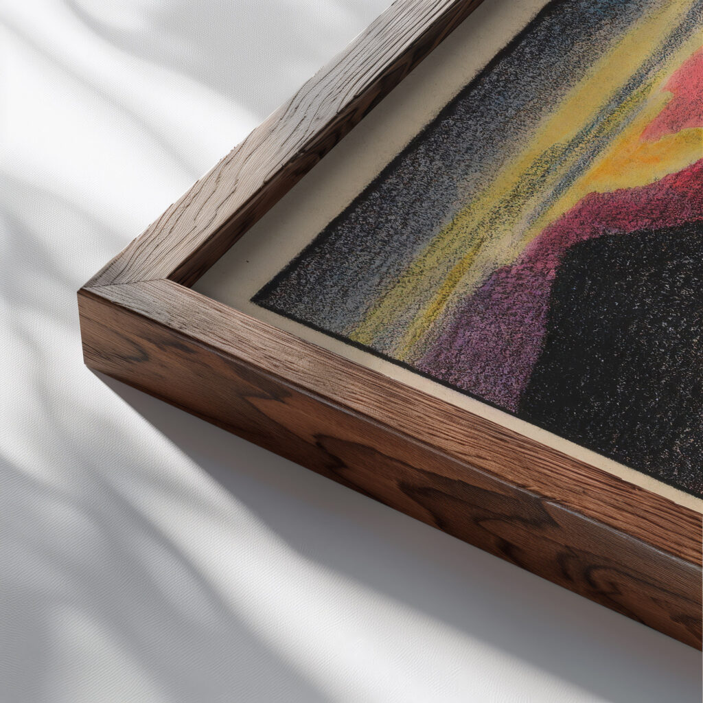 Herbst around 1924 Karl Wiener close up dark wood mockup