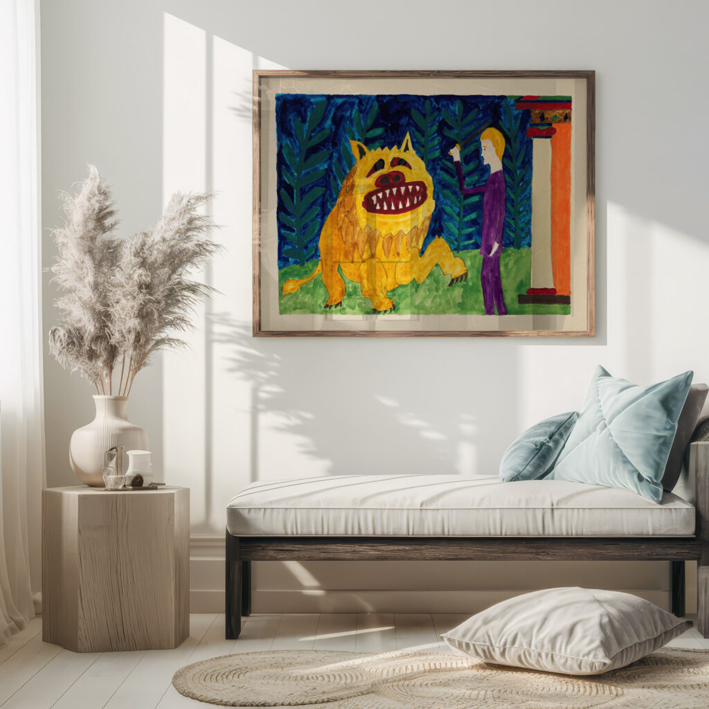 Herkules und der Nemeische Lowe 1919 Paul Goesch 5 mockup