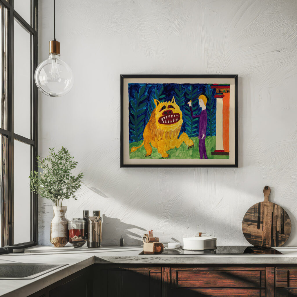 Herkules und der Nemeische Lowe 1919 Paul Goesch 6 mockup