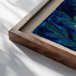 Herkules und der Nemeische Lowe 1919 Paul Goesch close up dark wood mockup