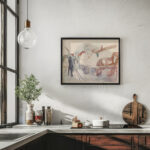 Hest og vogn i gate Ca 1920 Edvard Munch 6 mockup