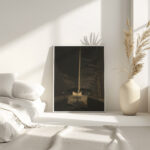 Het luchtschip Belgique II in zijn loods 1910 Leon Spilliaert 4 mockup