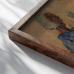 Het rijk der natuur from 1928 until 1929 Frits van den Berghe close up dark wood mockup