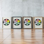 Highly Illuminated Tints of the Primaries and their Complementaries 1912 James Ward framed posters mockup