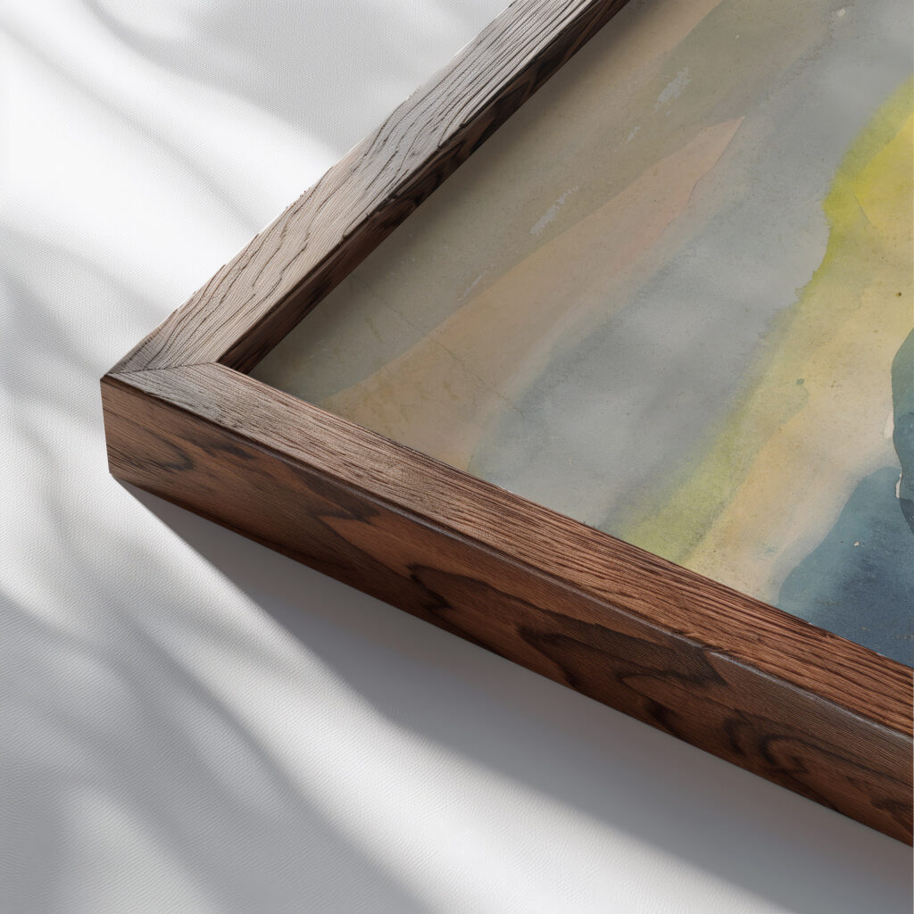 Hillside 1929 Zolo Palugyay close up dark wood mockup