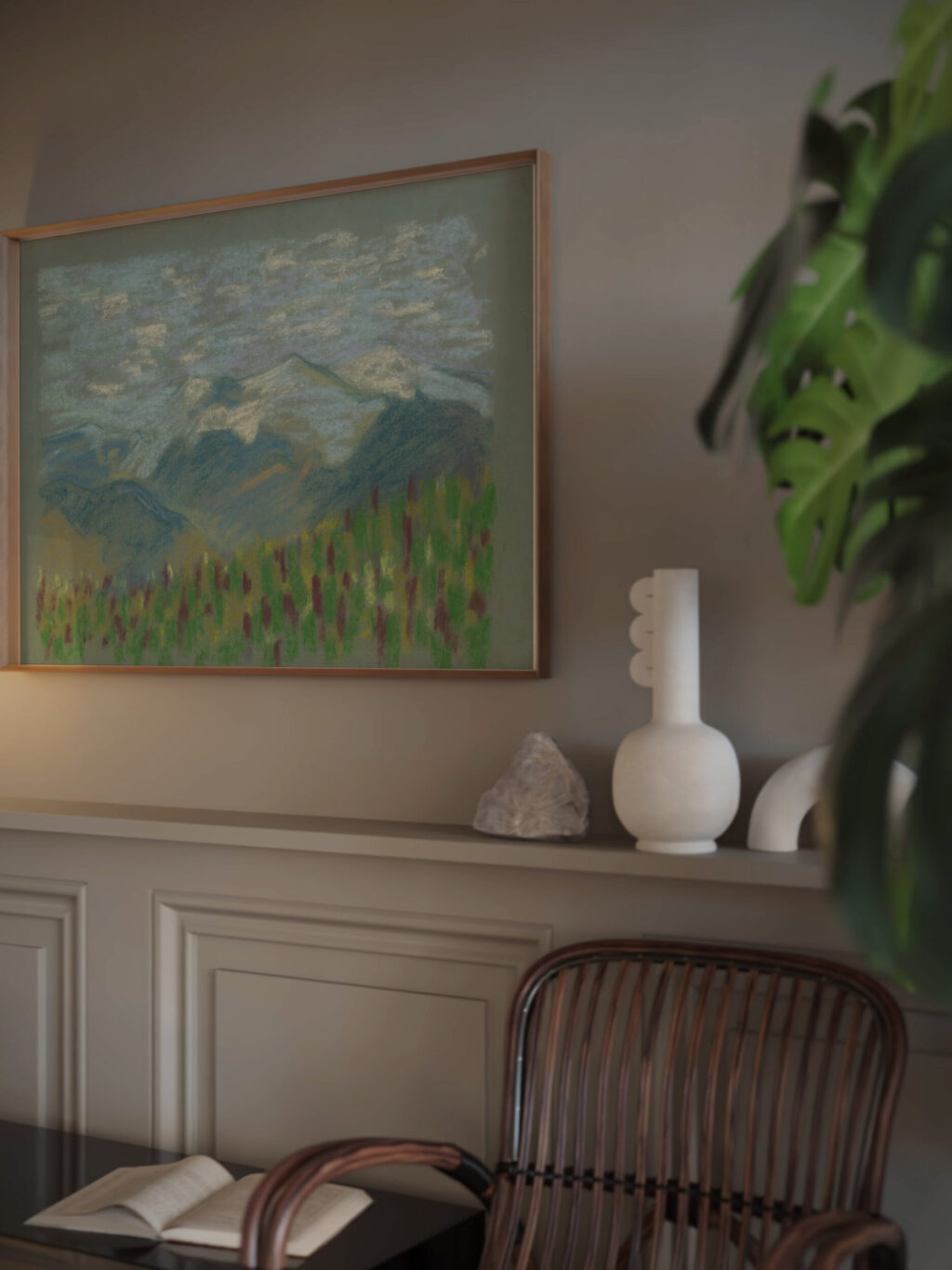 Hilly Landscape 1935–1944 Arnold Peter Weisz Kubincan 1 video mockup