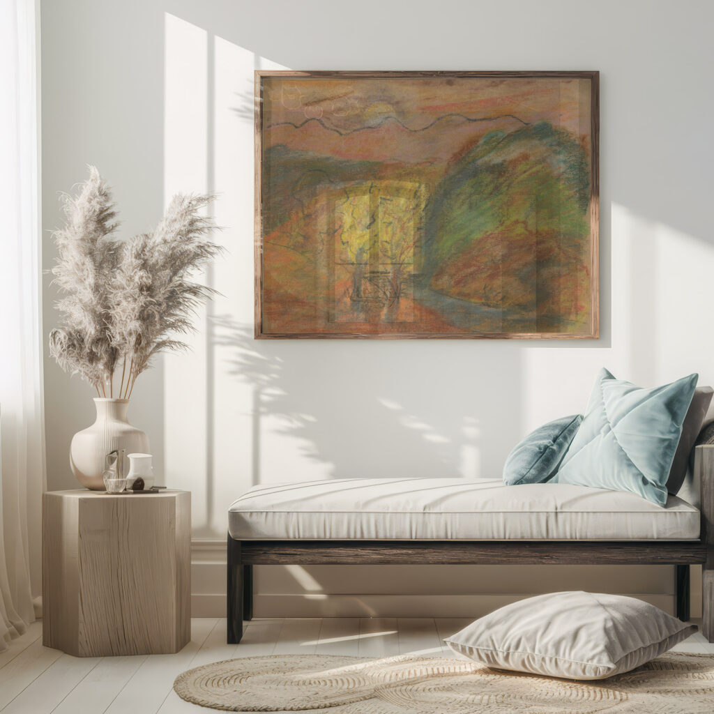 Hilly Landscape 1935–1944 Arnold Peter Weisz Kubincan 5 mockup