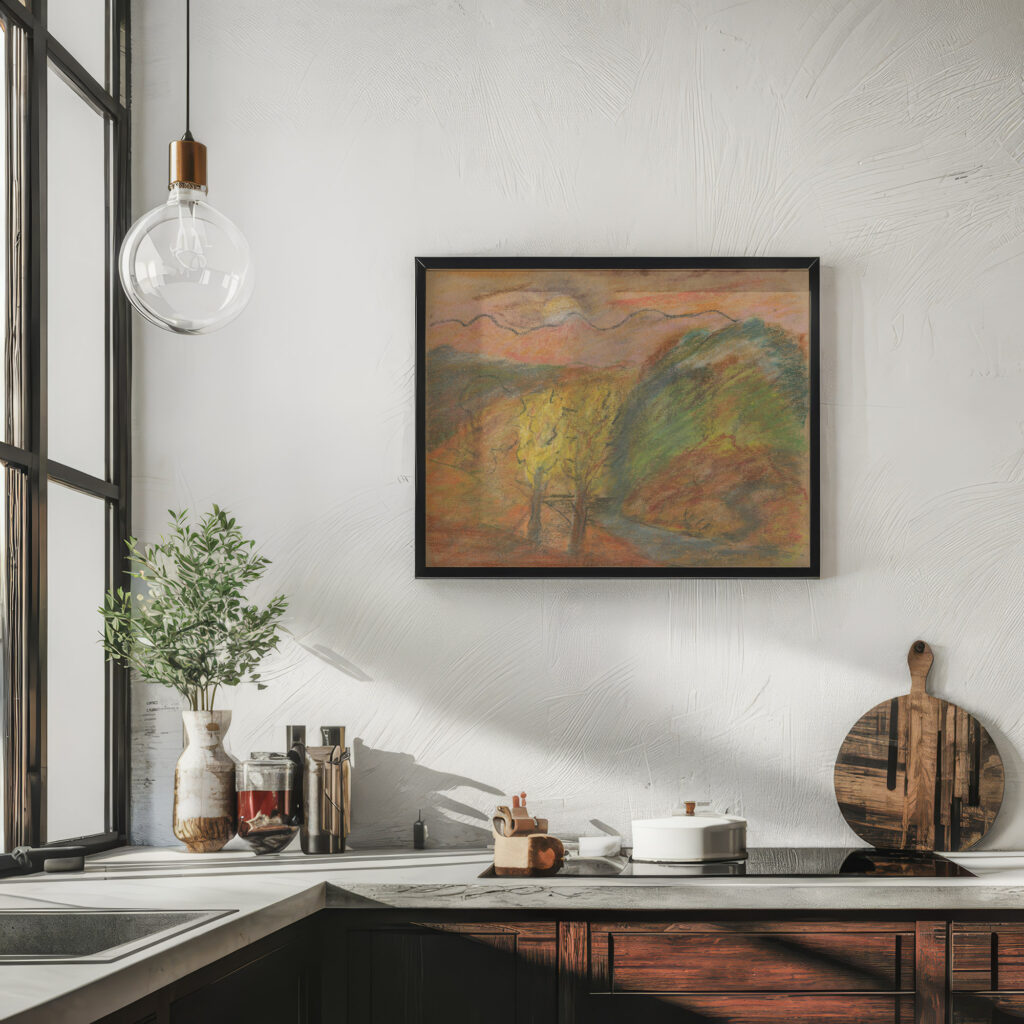 Hilly Landscape 1935–1944 Arnold Peter Weisz Kubincan 6 mockup