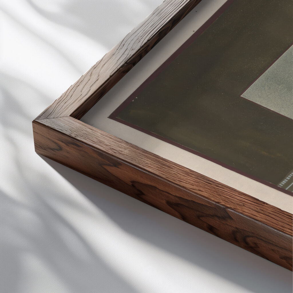 Histoire charmante de ladolescente sucre damour Pl.4 1927 Francois Louis Schmied close up dark wood mockup