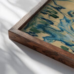 History 1910 Edvard Munch close up dark wood mockup